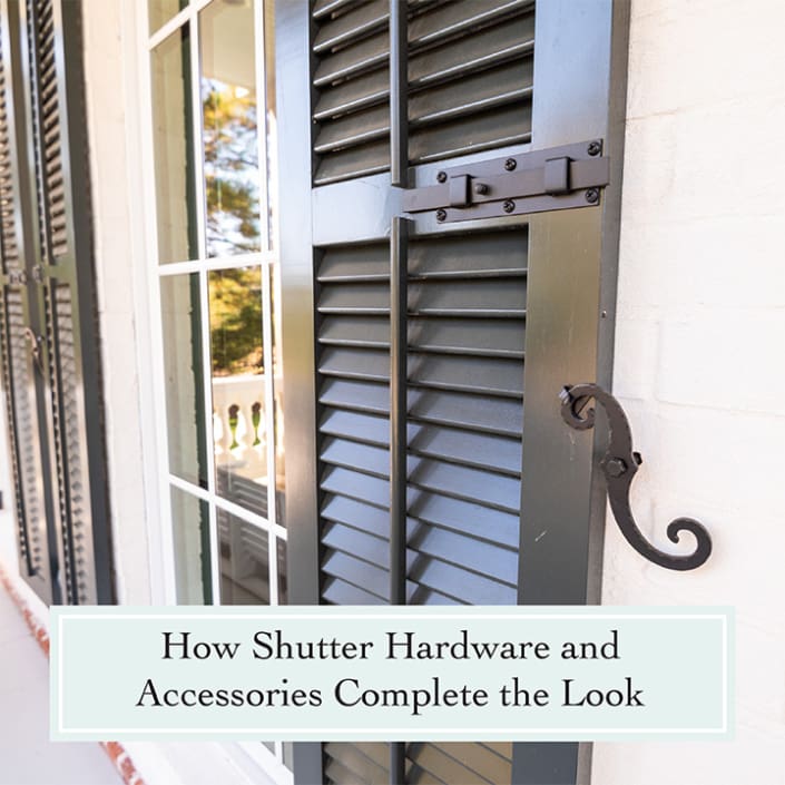 How Shutter Hardware and Accessories Complete the Look, a new blog post from Dwell Shutter and Blinds