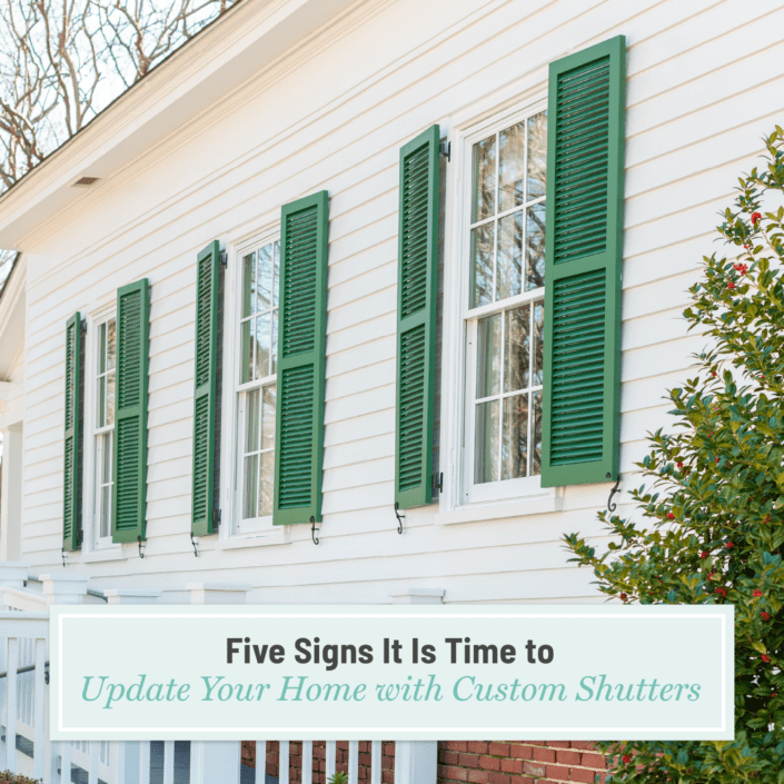 5 Signs Your Home Deserves Custom Shutters, a new blog post from Dwell Shutter & Blinds